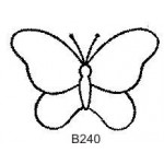 B240 Outline Butterfly