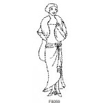 F8059 Art Deco Lady