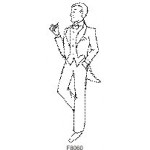 F8060 Art Deco Man Facing Left