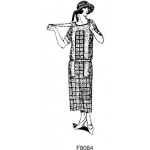 F8084 Art Deco Lady Facing Right
