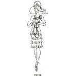 F8136 Deco Lady with Pearls