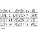 L9086 Square Alphabet