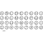 L9091 Circled Alphabet